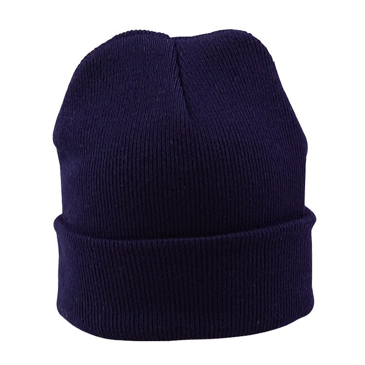 High-Quality Candy-Colored Knit Hats for Men and Women, Autumn and Winter Warm Hats, Outdoor Cold-Proof Pullover Knit Hats