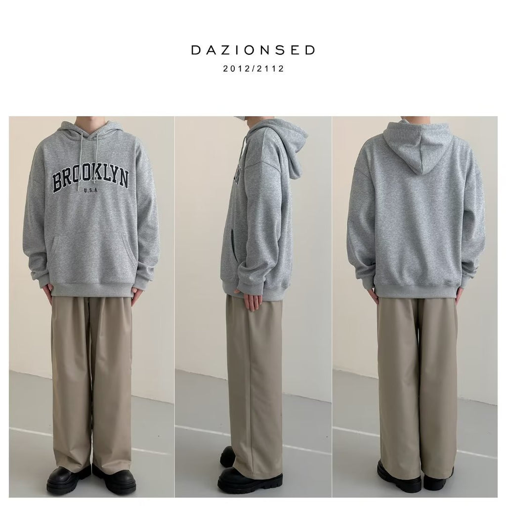Sweatshirt Men's and Women's Spring and Autumn New American Fashion Brand Trendy Letter Printing Hooded Jacket Casual
