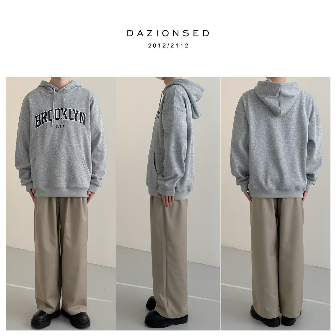 Sweatshirt Men's and Women's Spring and Autumn New American Fashion Brand Trendy Letter Printing Hooded Jacket Casual