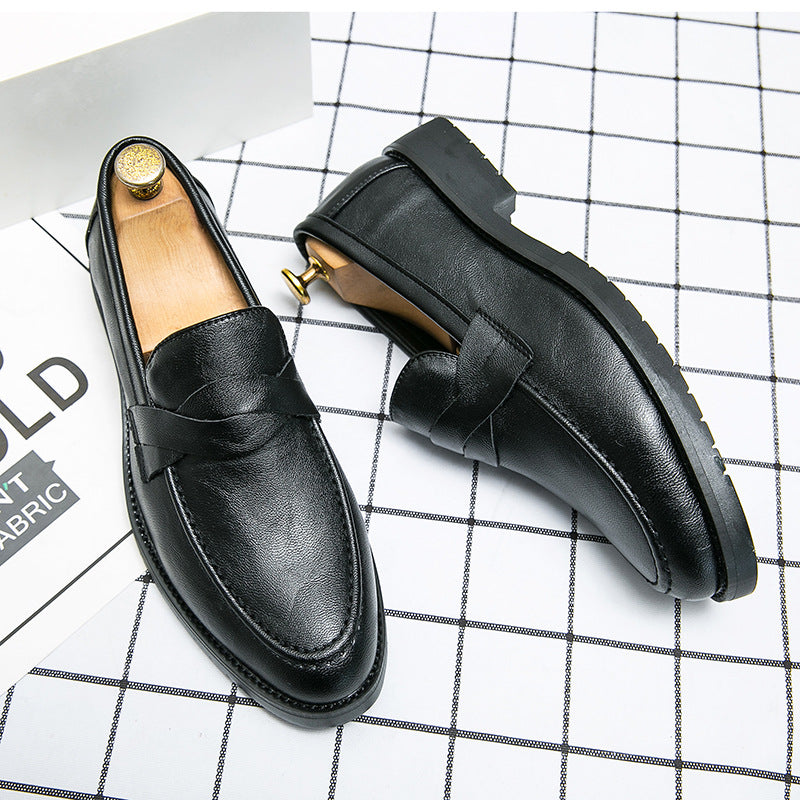 Men's Loafers Cross-border plus size Summer New Low-top Leather Shoes Fashion Men's Leg Lazy Shoes Casual Leather Shoes