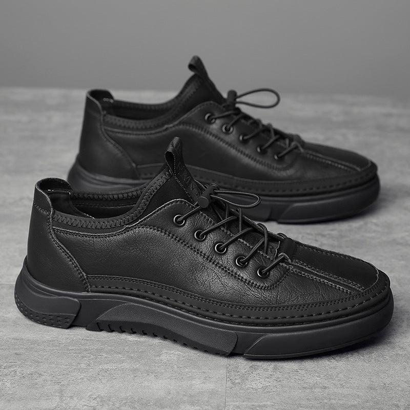 Spring/Summer New Casual Leather Shoes Men's Genuine Leather Sneakers Trendy Fashion Sports Men's Shoes Wholesale