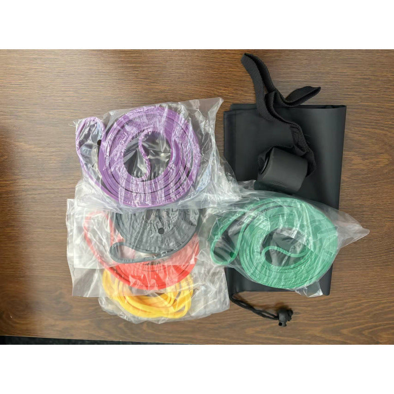 Customized Tpe Silicone Yoga Resistance Band Tension Band Elastic Rope Sports Fitness Yoga Training Red Equipment Elastic Band