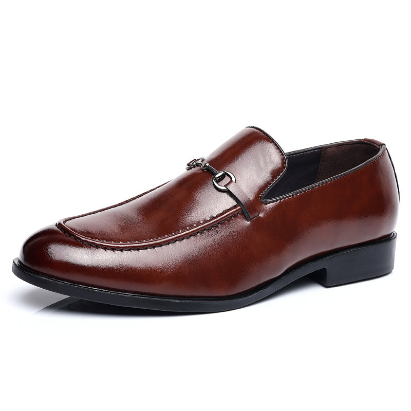 2025 Large Size Leather Shoes Men's New Business Formal Casual Shoes Men's British Korean Style Pointed Toe Large Size Shoes