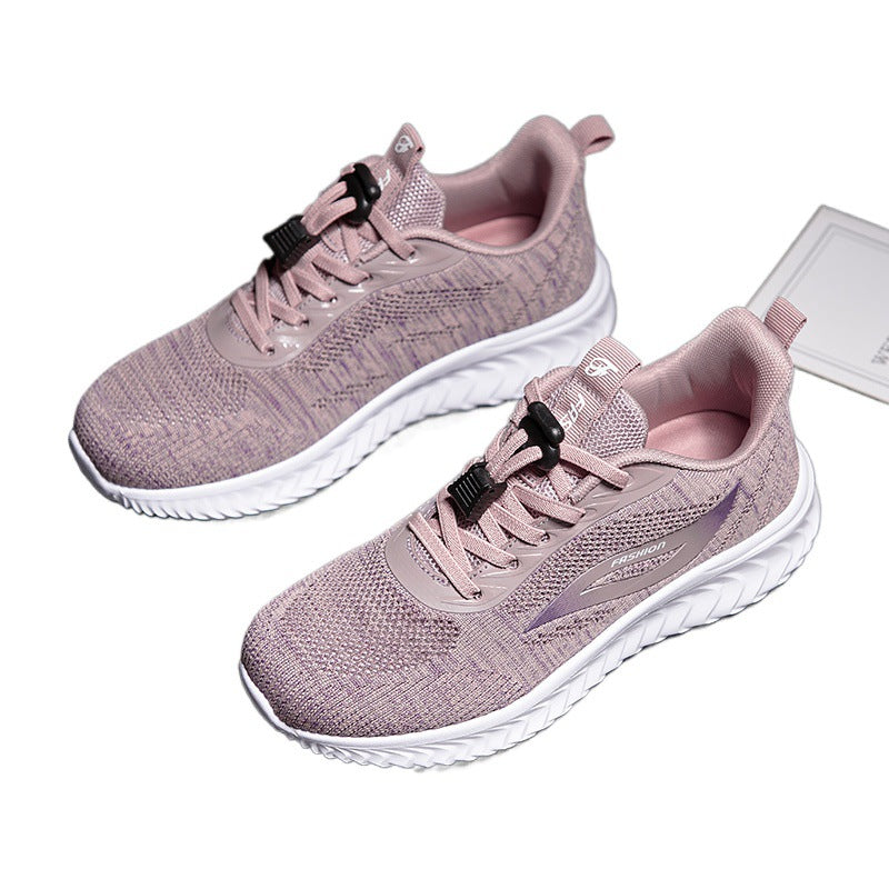 Soft-soled shoes for the elderly women's sports mother shoes 2024 one-step spring and summer middle-aged and elderly milk shoes walking shoes
