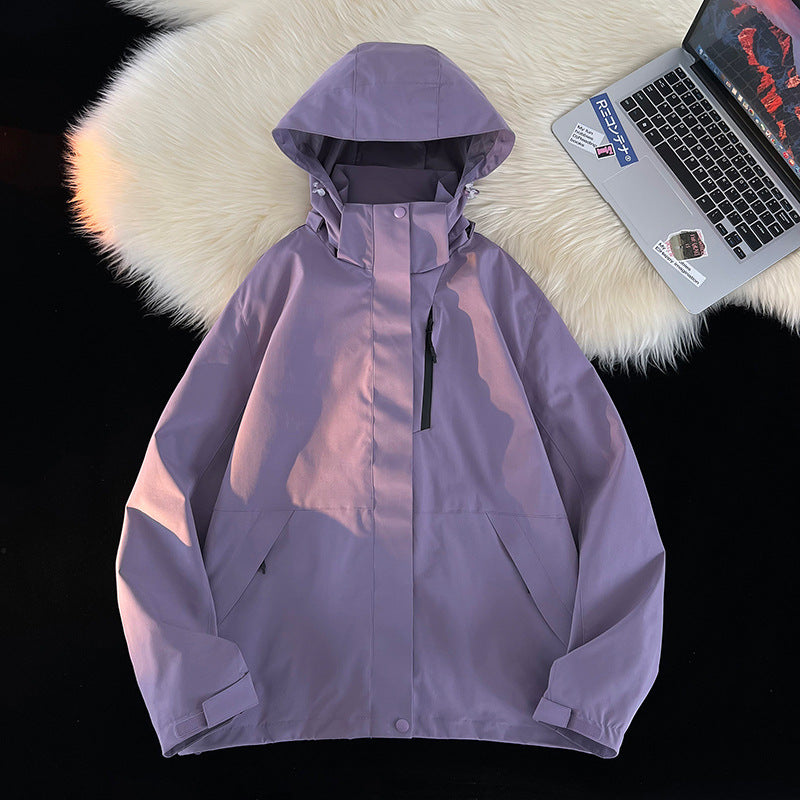 Jack Chuanyang Mountain Trendy Brand Outdoor Rush Jacket Couple's Jacket Men's and Women's Three-in-One Removable Windproof Waterproof Suit