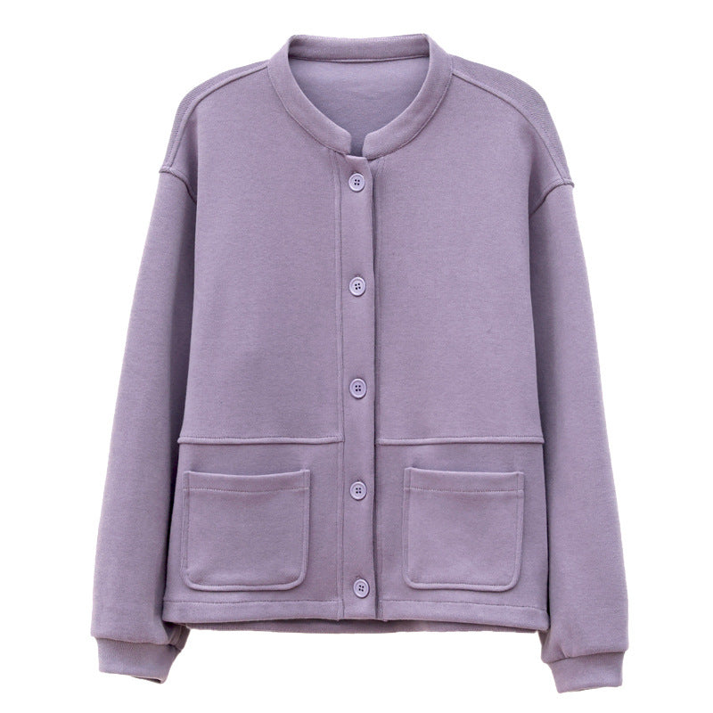 Women's Sweater 2025 New Casual Explosions Cardigan Middle-aged Mother Sports Coat Spring and Autumn Thin Hooded Top