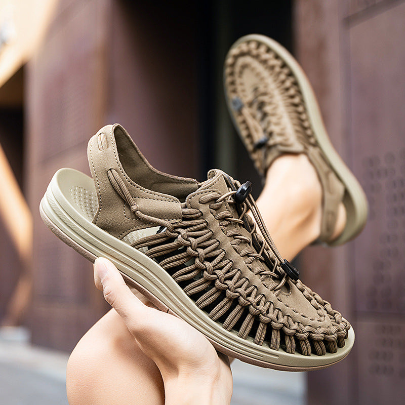 Cross-border Men's Sandals 2024 Summer New Trendy Casual Sandals Men's Fashion Trendy Casual Beach Women's Shoes