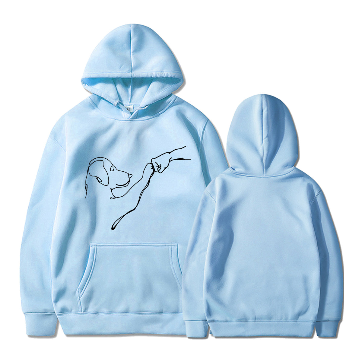 2024 Men's and Women's New Women's Printed Long Sleeve Hoodie Sweatshirt