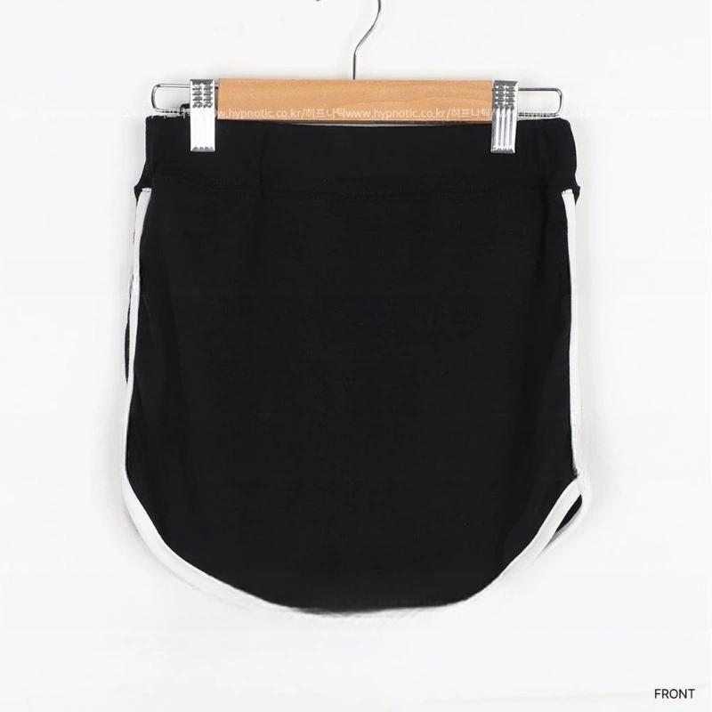 Spring and Summer New Style Slim Fit Sports Casual Contrasting Color Border Anti-Glare Hip-Covering Half-Length Pants and Skirts for Women