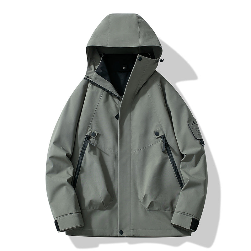Jacket for Autumn and Winter, 25 Styles of Warm Coats, Windproof and Waterproof Outdoor Jackets, Detachable Two-Piece Set, Couple's Hiking Clothing