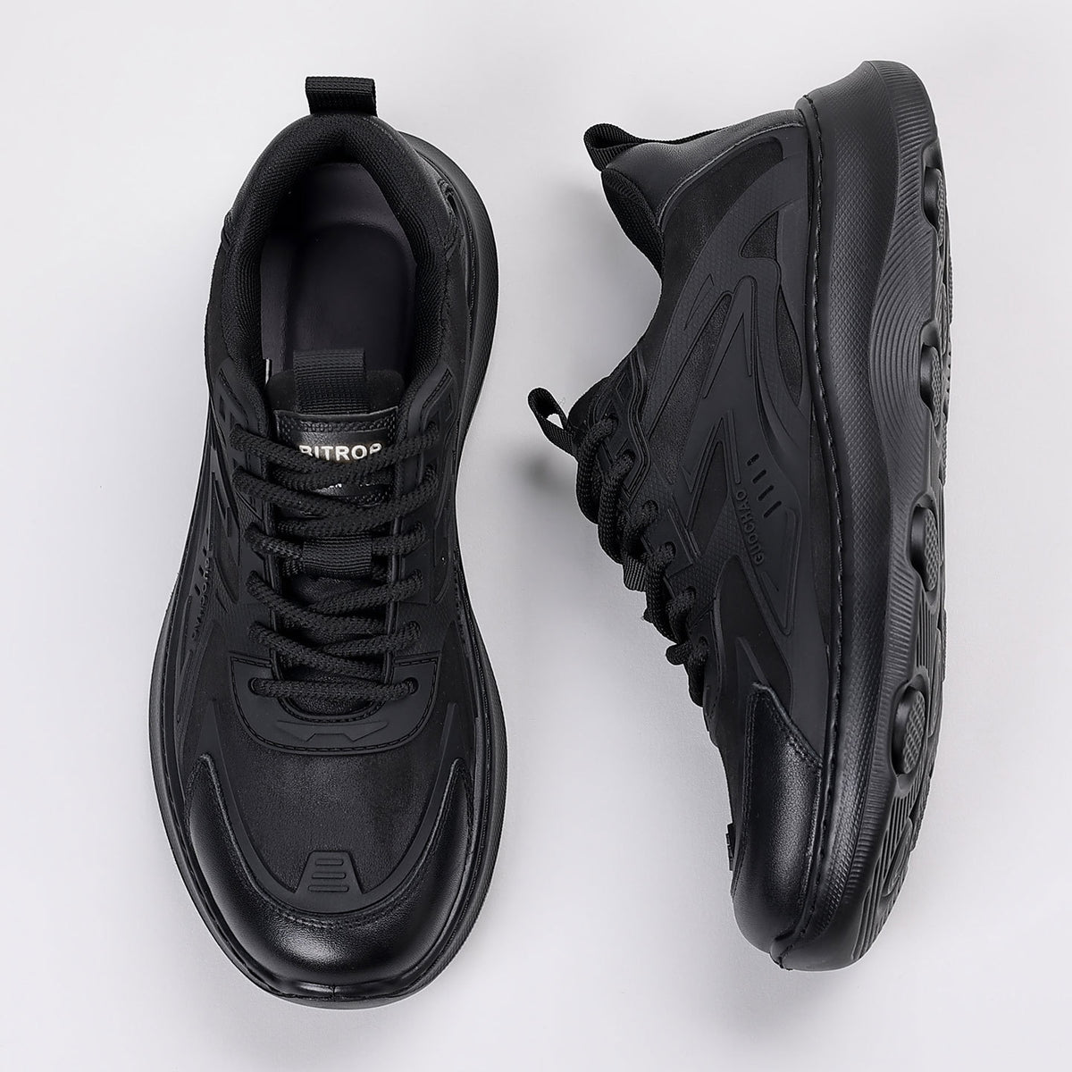 Winter Men's Shoes New Thick-Soled Sports Casual Leather Shoes Lace-Up Men's Casual Shoes Versatile Fleece-Lined Warm Shoes for Men