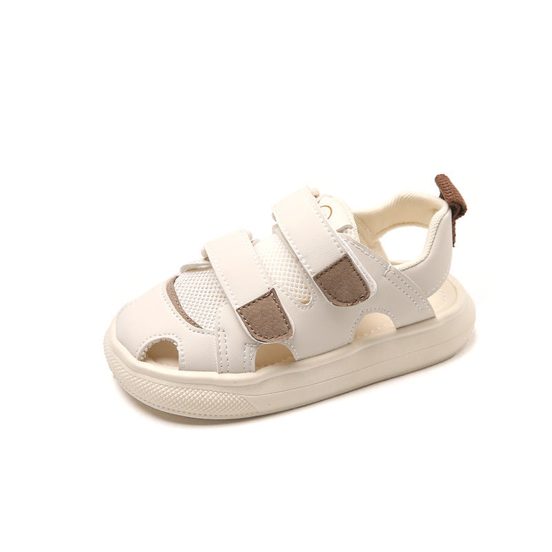 Children's Sandals 2026 Summer New Style Boys' Casual Shoes Korean Style Mesh Shoes Girls' Closed-Toe Anti-Kick Beach Shoes