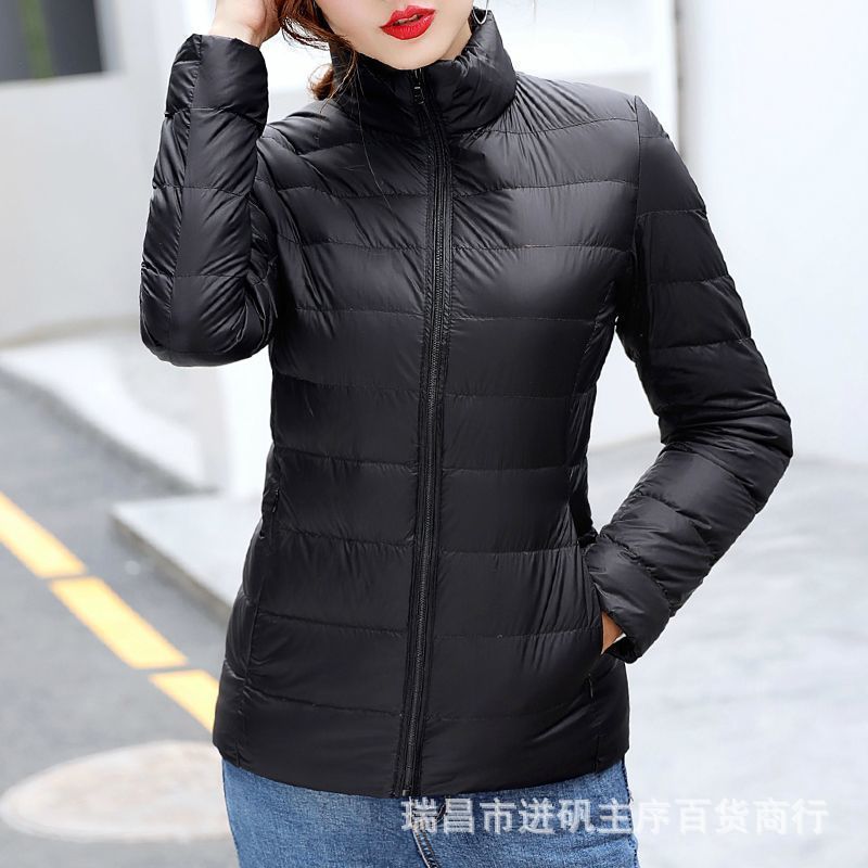 2024 autumn and winter new high-end autumn and winter cotton-padded jacket women's solid color plus size thick warm fashion jacket coat