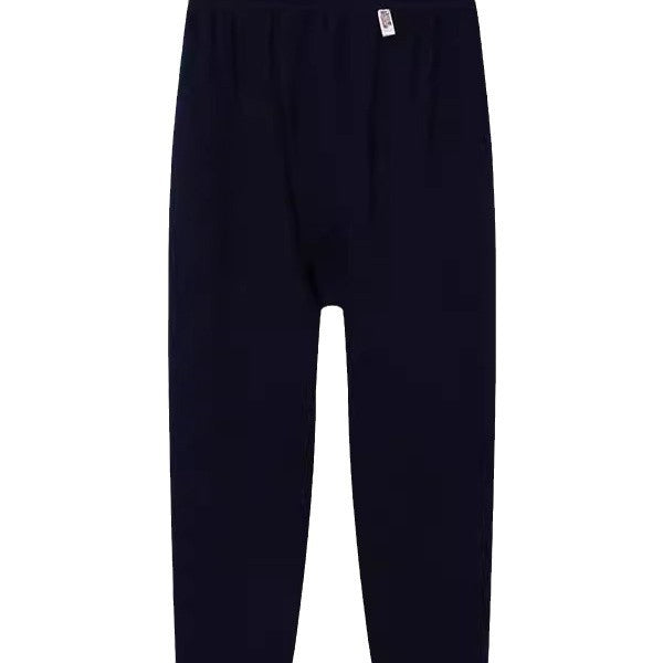 Yiershuang Men's and Women's Warm Cotton Single-piece Three-layer Round Neck Long-sleeved Shirt Trousers Air Cotton Thermal Underwear Thickened