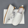 Men's Shoes 2025 New Style Men's Genuine Leather Casual Sneakers Breathable Loafers Slip-On Lazy Shoes Breathable and Comfortable