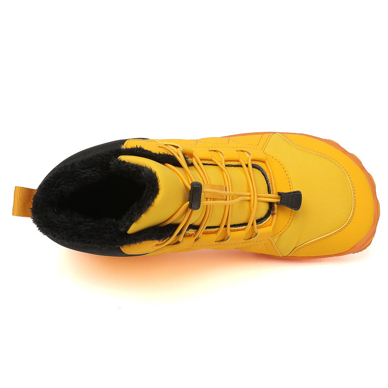 Ready Stock Snow Boots for Women, Fleece-Lined and Thickened Waterproof Boots, Men's Cotton Shoes, Thick-Soled Winter Warm Shoes, Outdoor Shoes, Exclusively for Cross-Border Sales