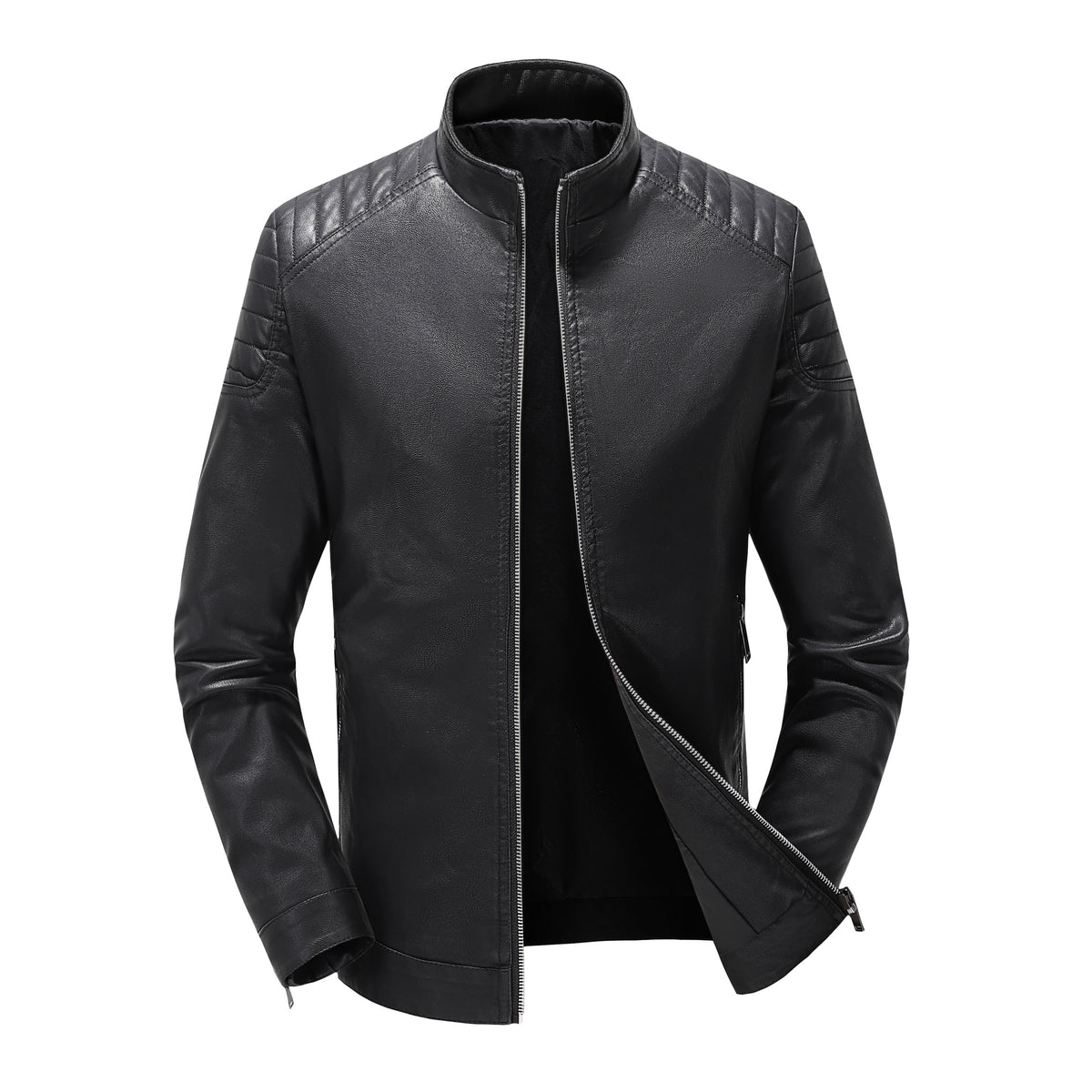 Spring and Autumn High-end Counter Leather Men's Top Leather Biker Clothing Leather Jacket Thin Coat Men