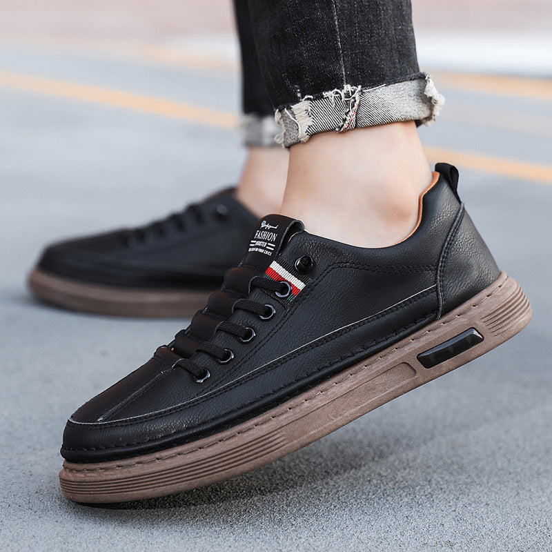 Shoes for Men 2025 New Popular Men's Shoes Trbottomyy Versatile Casual Shoes Men's Leather Soft Sole Business Sneakers Men's Leather Shoes