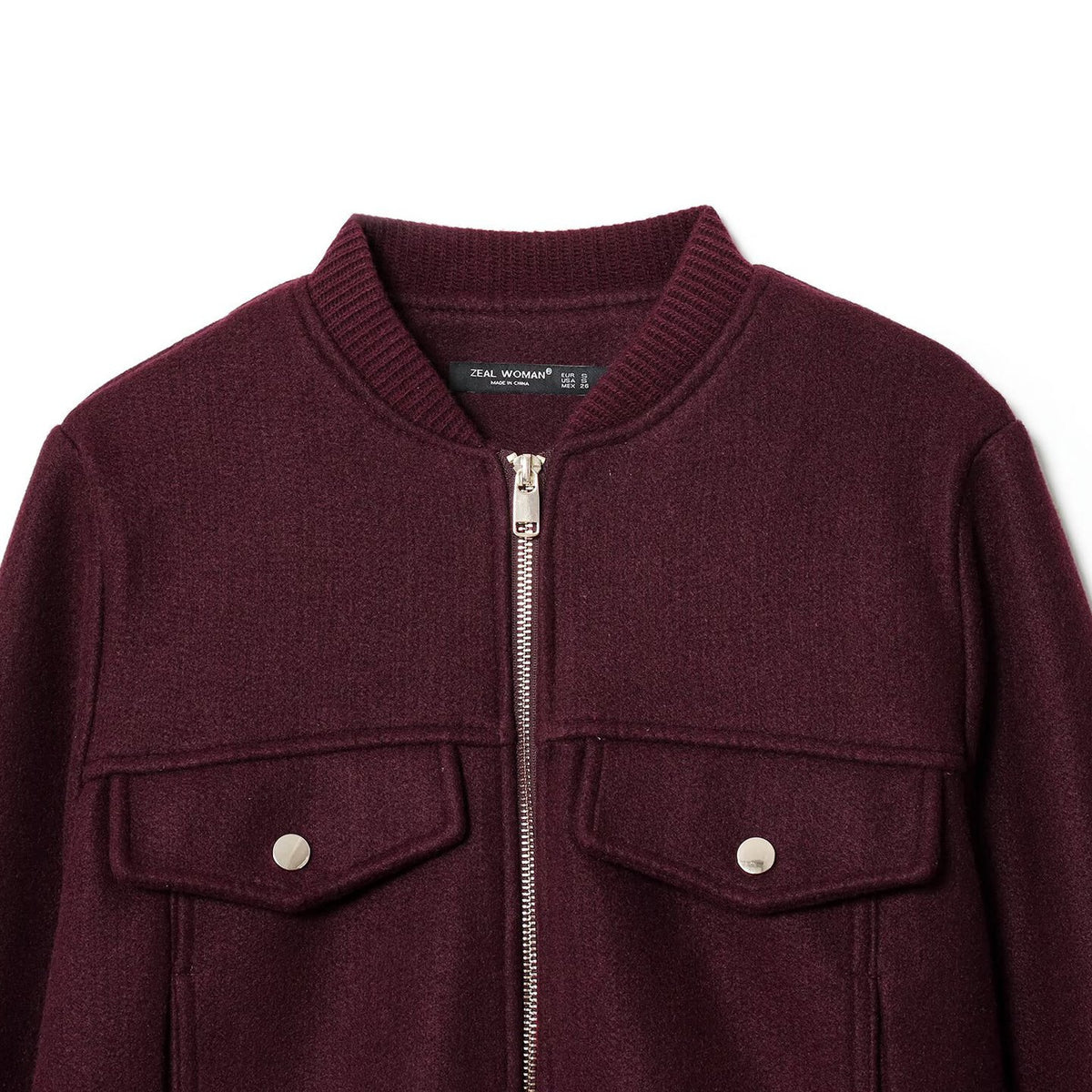 2025 New Autum Women's Clothing European and American Style Fashionable Round Neck Zipper Soft Short Jacket 4968032