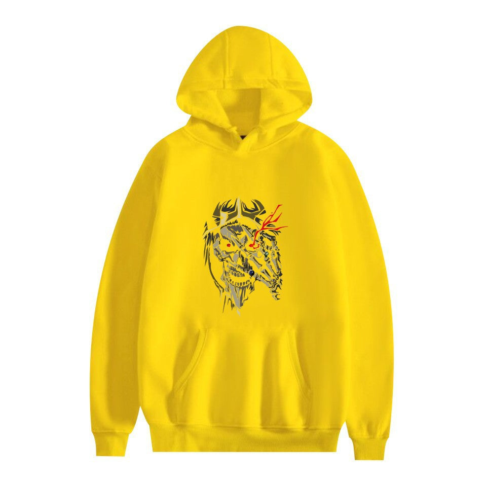 Cross-border overlord peripheral hoodie cartoon cartoon print autumn and winter men's and women's hooded sweater