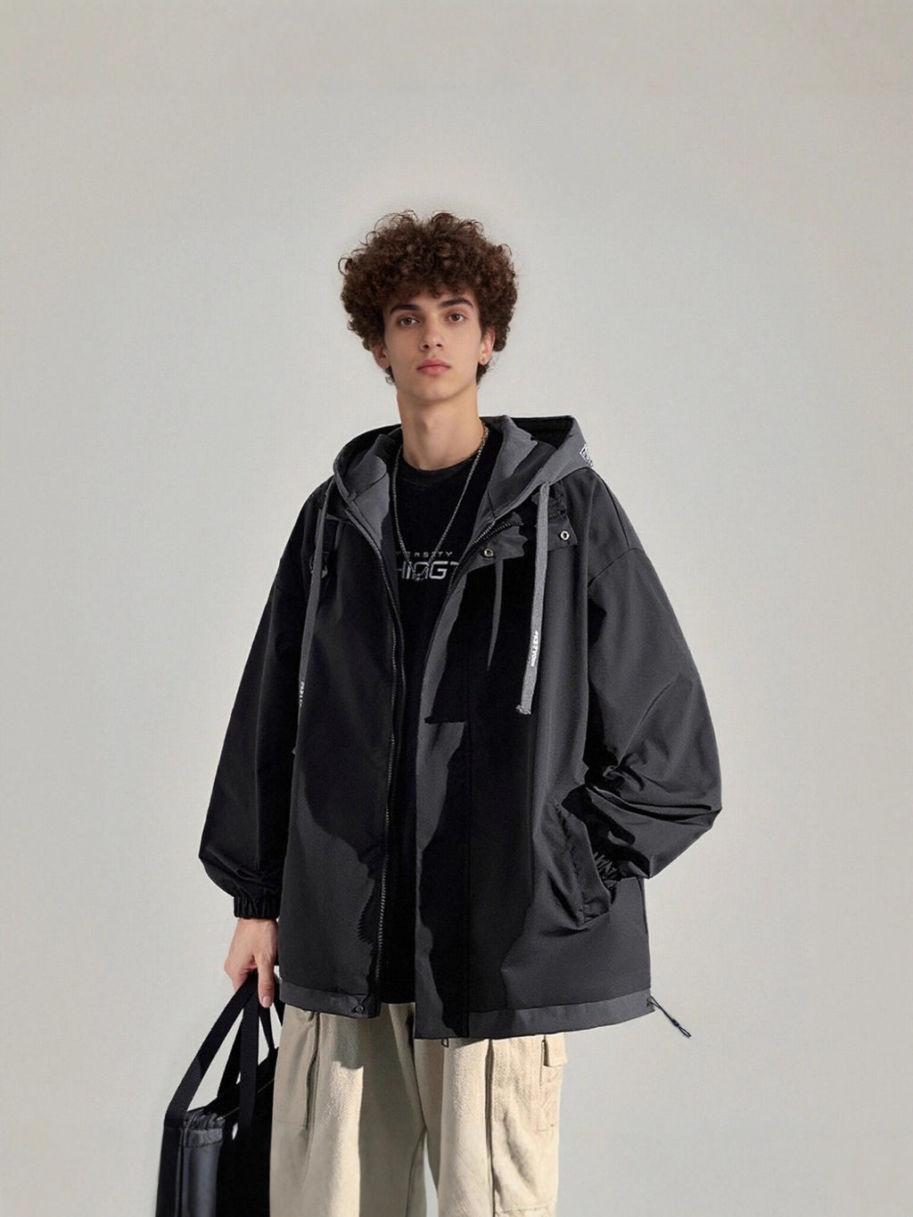 Outdoor Leisure New Style Men's and Women's Clothing Tops Windproof Jacket Coat Men's Fake Two-Piece Spring and Autumn Loose Fit