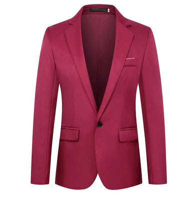 Foreign Trade Men's Suit One-Piece Top Casual Business Dress Professional Wear Men's Slim-Fit Small Suit Single Western Jacket Men's
