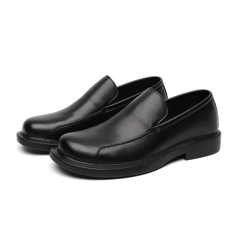 Men's Leather Shoes, New Summer Style, British Business Formal Slip-On Loafers, Thin Casual Moccasins 6508-R