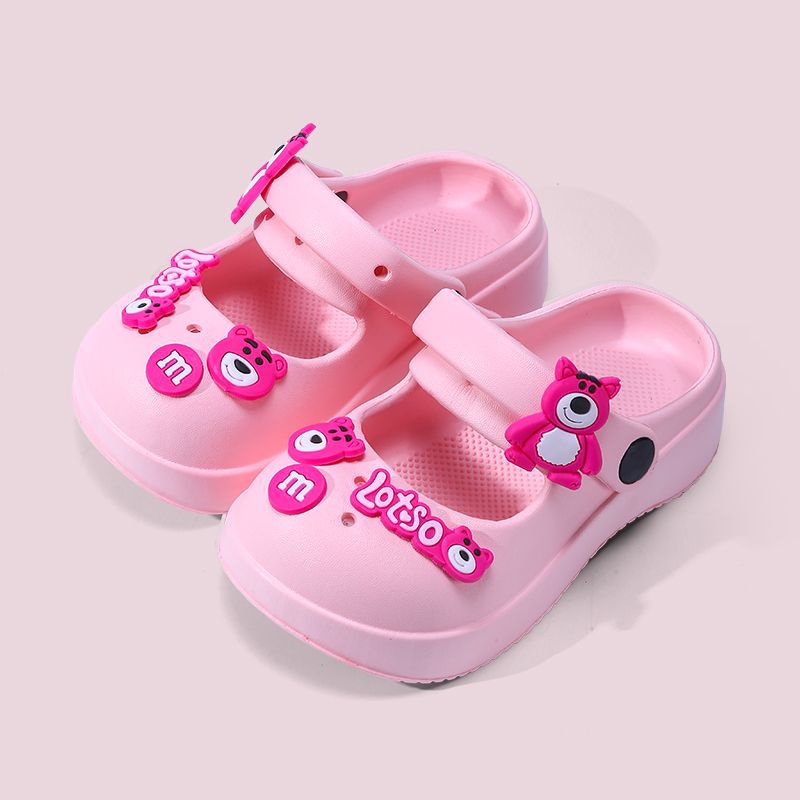 Girls' sandals Princess girls' summer children's hole slippers big children's baby girls' outdoor beach shoes non-slip baby