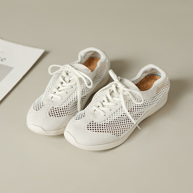Ballet Shoes for Women, Casual Sports Style, 2026 New Model, Mesh Trainers, Women's Retro Single Shoes