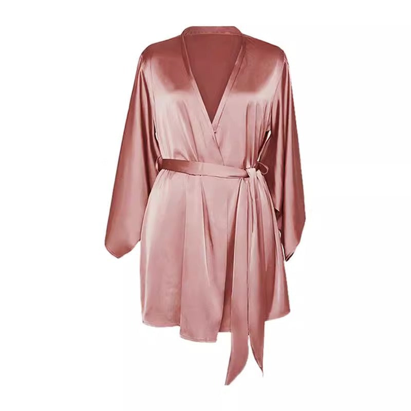 Pajamas for Women 2025 Summer Sexy Ice Silk Nightgown Two-Piece Suit Suspender Nightgown Silk Home Clothes