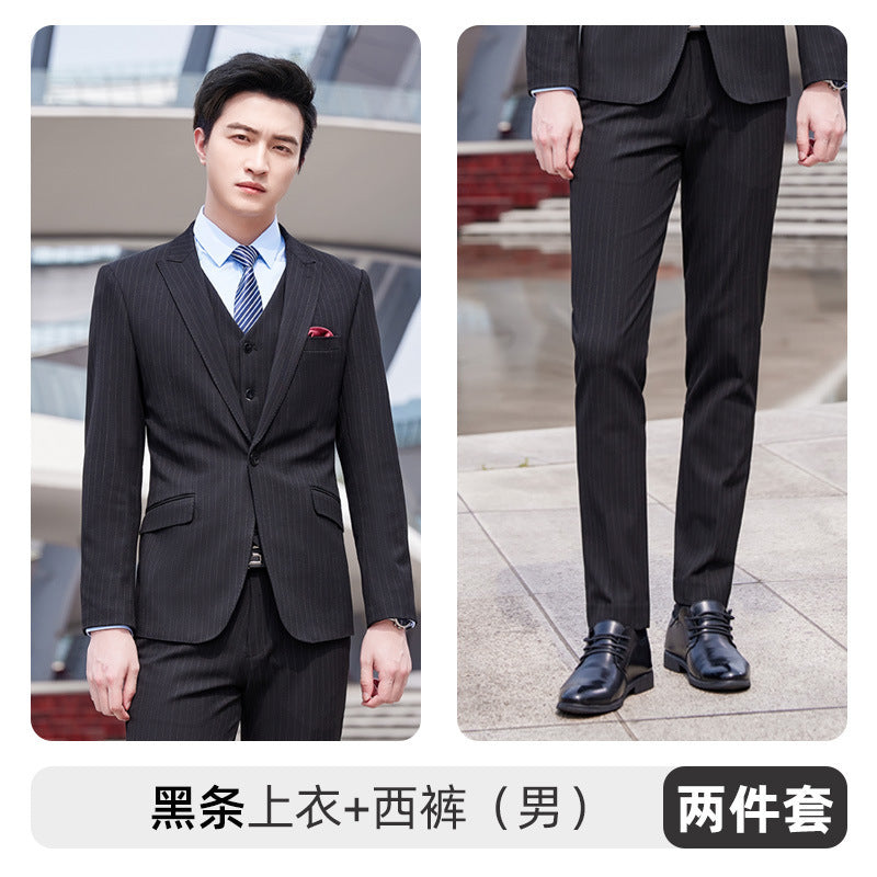 Autumn and winter new men's and women's same style business attire 4S shop business suit suit slim temperament hotel formal overalls