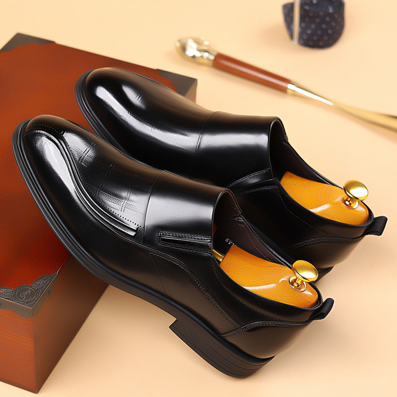 Men's shoes 2024 new business formal shoes men's Korean trend British pointed wedding shoes a generation of hair