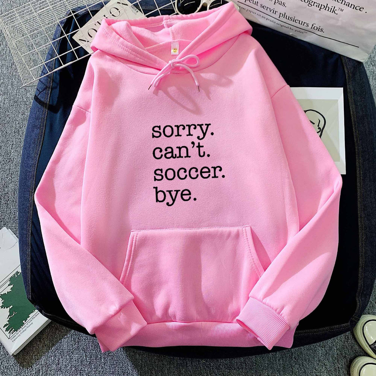 New Cross-Border Autumn and Winter Letter Printed Hoodies and Sweatshirts for Men and Women, Korean Style Trendyy Versatile Tops Amazon