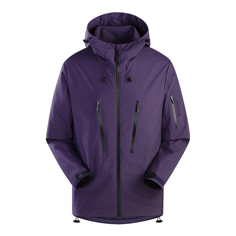 Niaojia Outdoor Jacket, Year of the Dragon Limited Waterproof and Windproof Men's and Women's Trendyy Jacket with Heat-Sealed Rubber