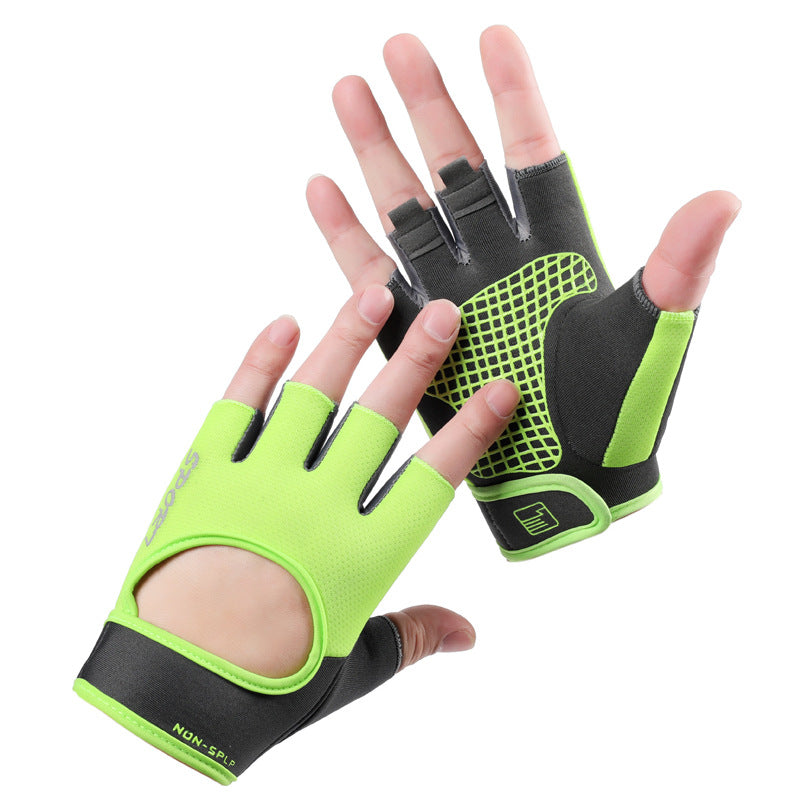 Fitness sports gloves summer women's lightweight breathable outdoor riding equipment training wear-resistant anti-cocoon A15-KJS