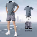Sportswear Thin Loose Casual Suit Large Size t Quick-Drying T-Shirt Summer Short-Sleeved Mesh Men's and Women's Ice Silk Beach