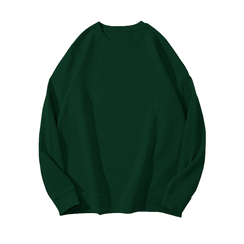 Solid Color Velvet Sweatshirt for Women in Autumn and Winter Korean Style Loose Casual Top T-Shirt Female Student Couple Outwear Bottoming Shirt