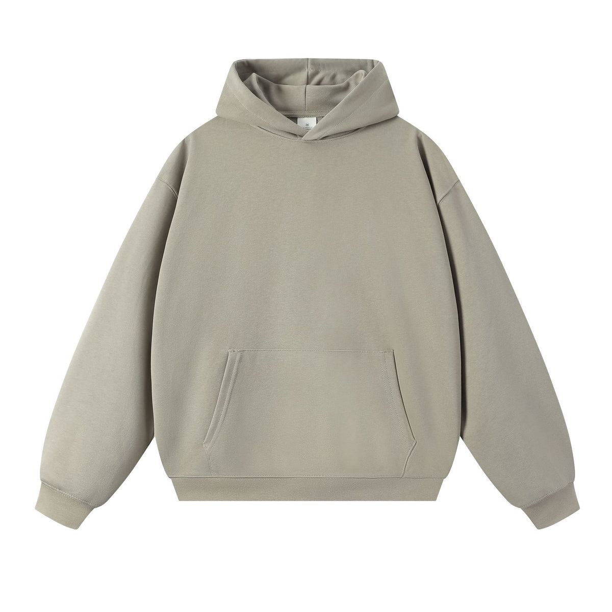 Sweatshirt 380g Terry Spring and Autumn American Style Thin Drop Shoulder Loose Fit Solid Color Hoodie for Men Trendy Versatile
