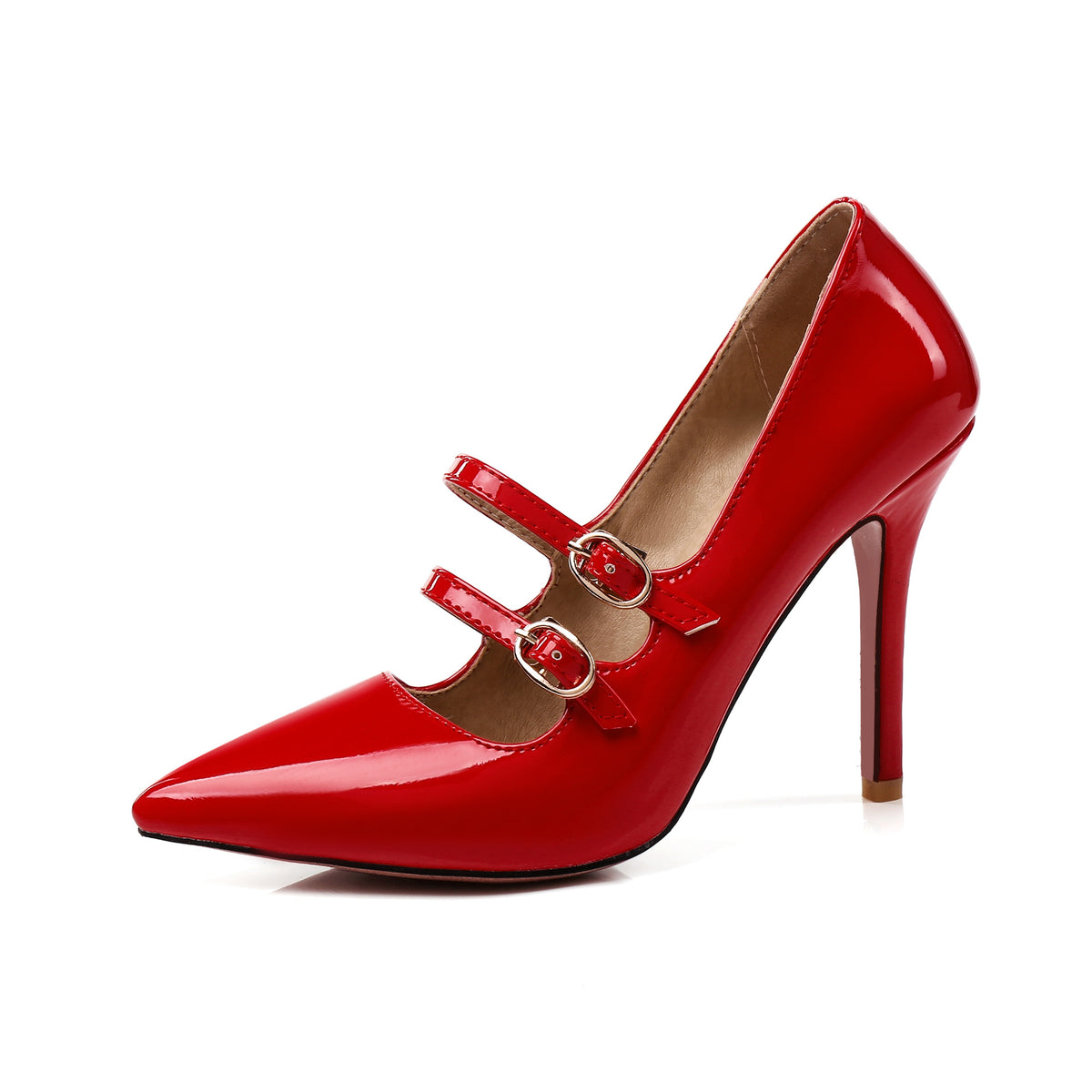 Fashion high heel shoes 2024 winter new oversized 30-47 size high heels shoes women's cross-border factory direct sales
