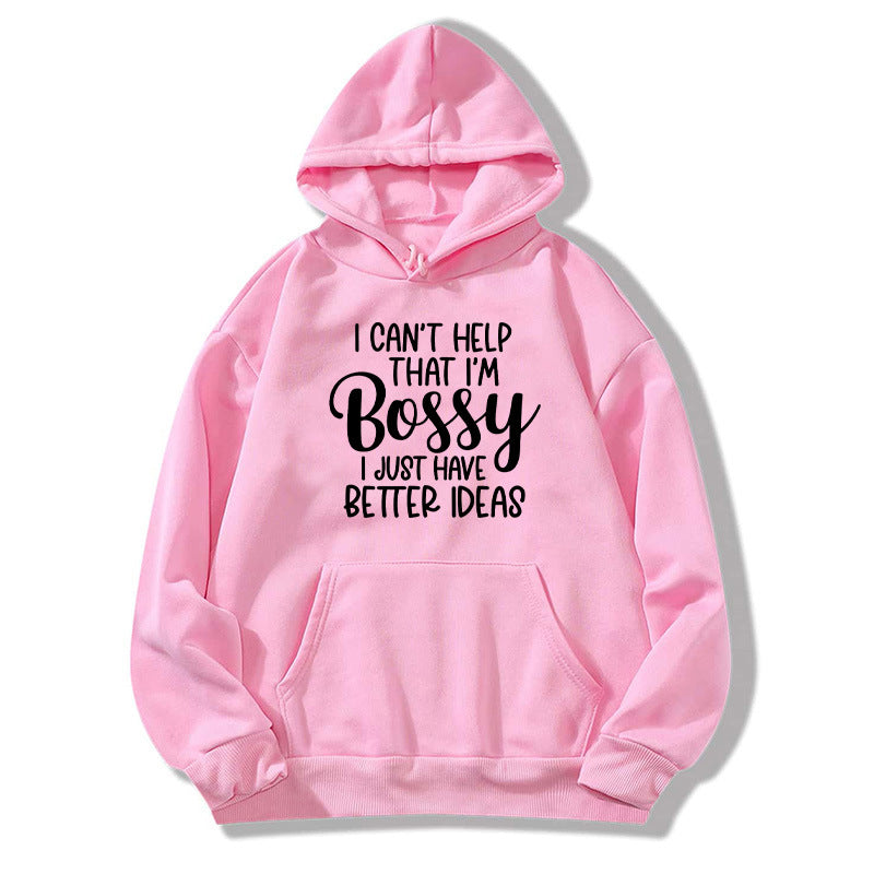 bestter ideas printed hooded hoodie autumn and winter European and American women's jacket coat foreign trade cross-border