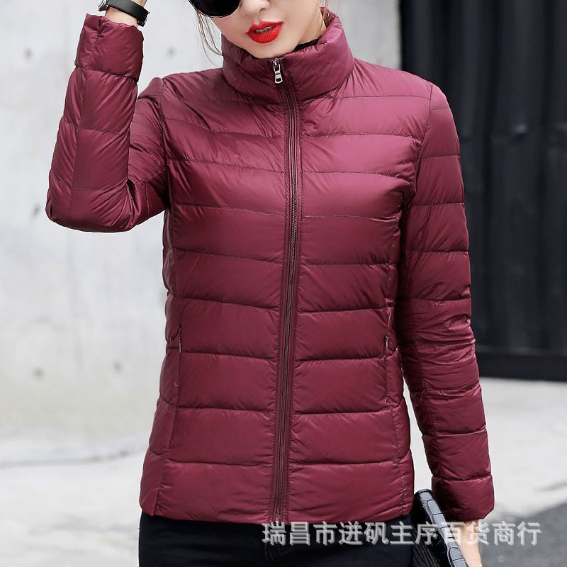 2024 autumn and winter new high-end autumn and winter cotton-padded jacket women's solid color plus size thick warm fashion jacket coat