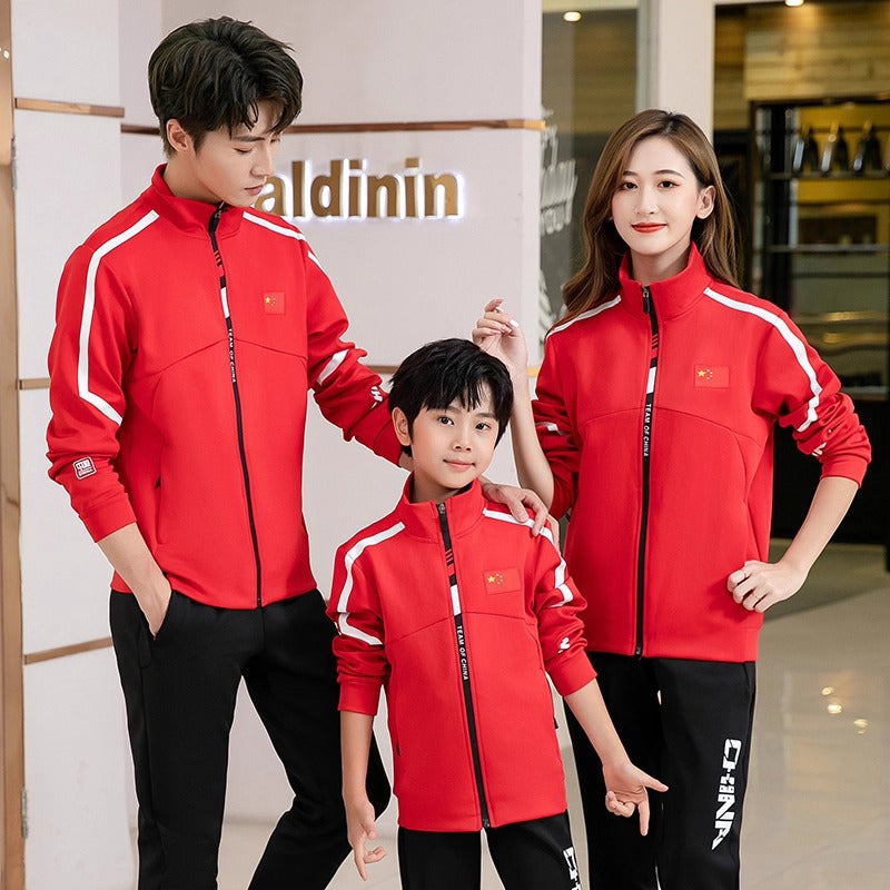 Chinese Team Sportswear Suit Spring & Fall Male and Female Coach National Award-Winning Clothing Sports Student Martial Arts Training Clothing National Clothing