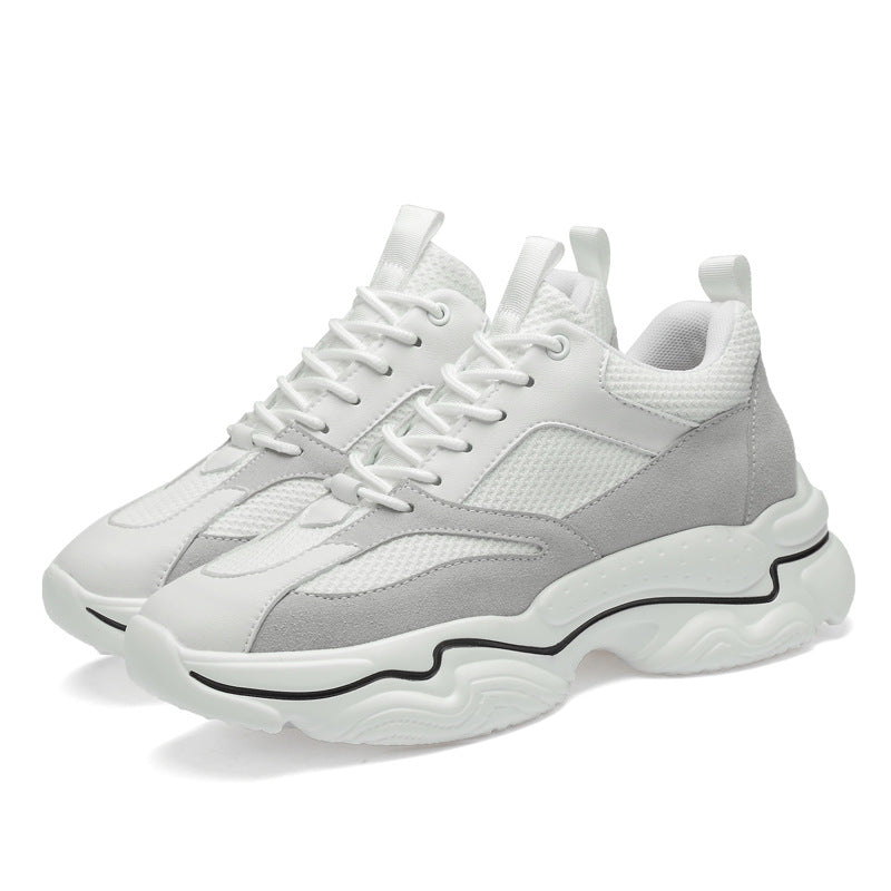 Summer Sports Shoes with Invisible Breathable Mesh, Casual Men's Sneakers, Dad Shoes, Height-Increasing Shoes, Men's Shoes