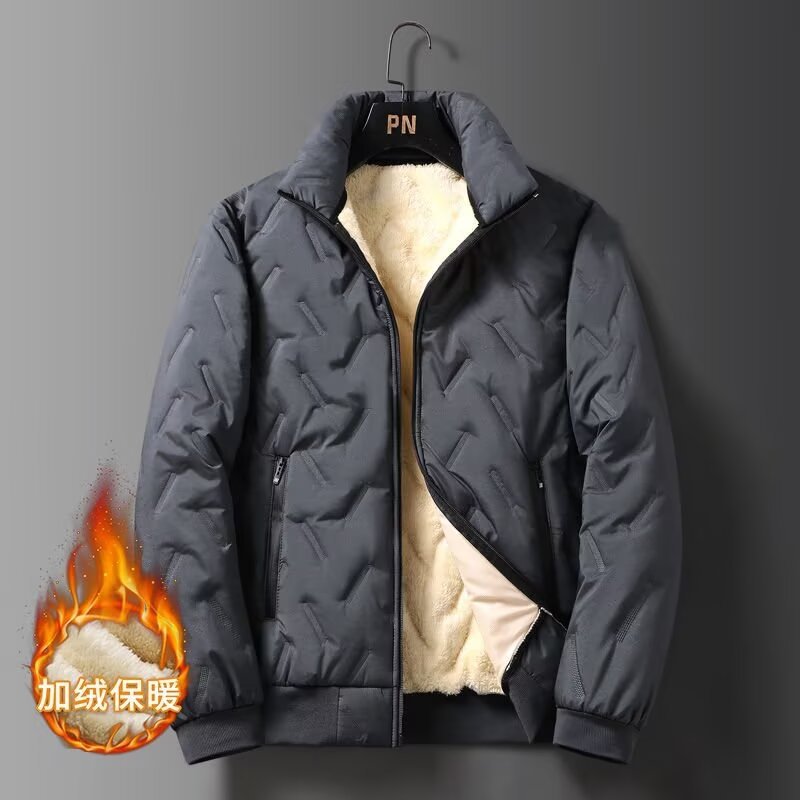 Spring and Autumn Men's Jackets, Simple Casual Stand-Up Collar, Versatile Trendy Fashion Men's Jackets and Coats