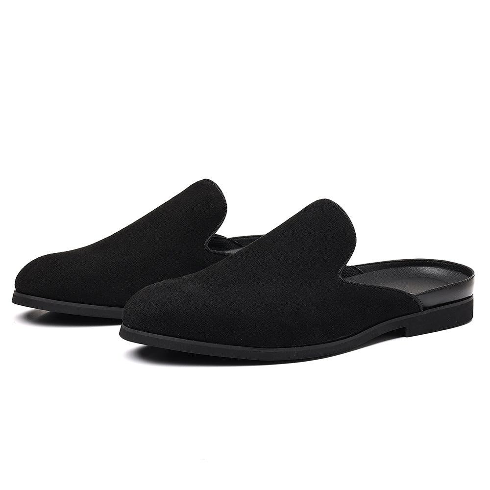 Men's Heelless Half Slippers 2025 Summer Men's Loafers Slip-On Carefully Selected