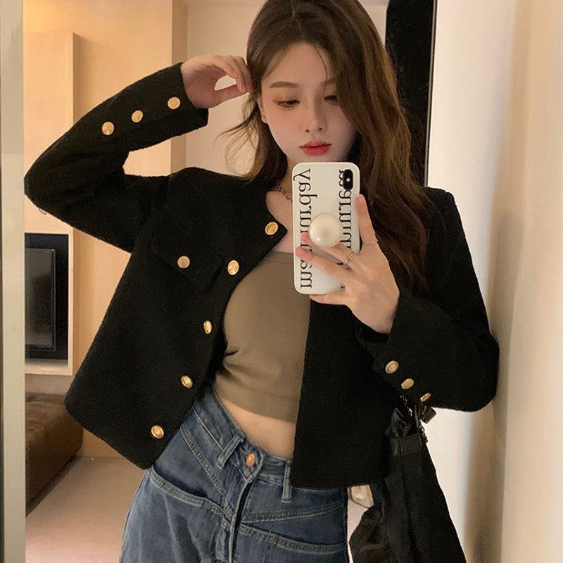 Short Small Fragrant Style Jacket for Women 2025 Spring & Fall New Style French High-End Street Style Versatile Tops for Women Trendy