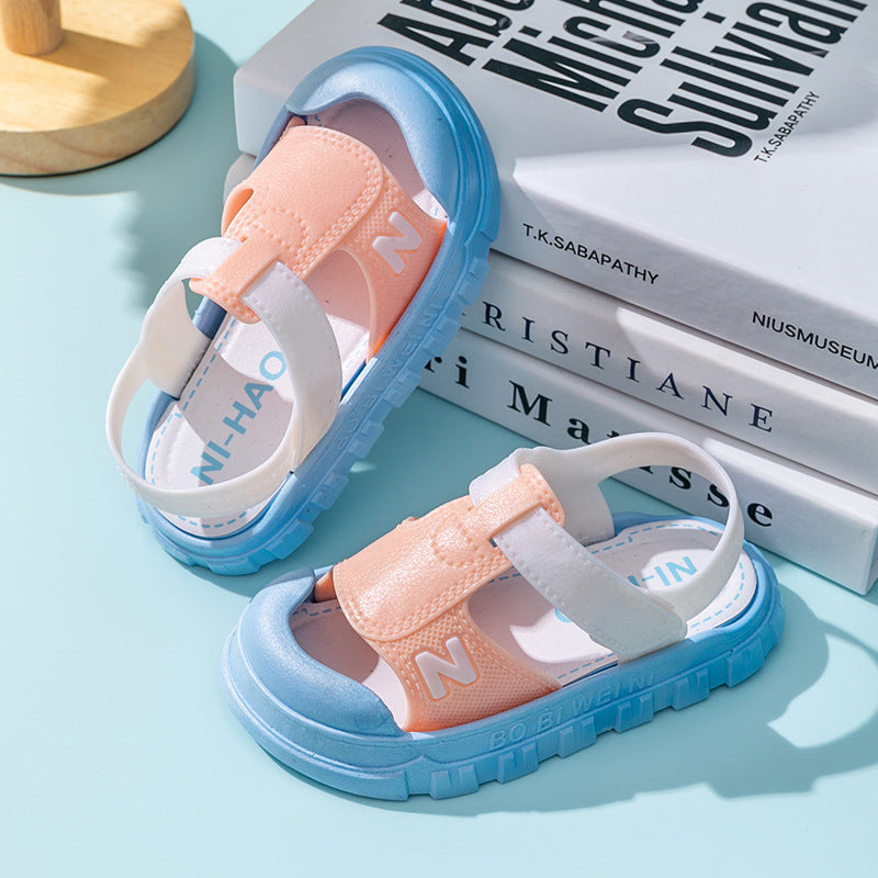 New Children's Sandals Summer Girls Boys Bathroom Home Non-slip Soft Bottom Cartoon Baby Sandals Sandals