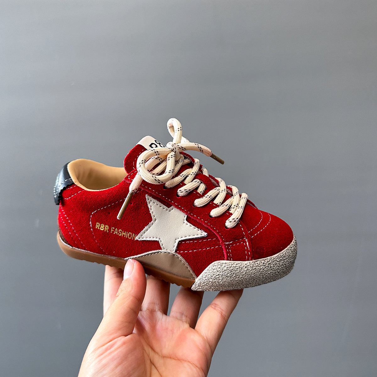 Korean Style Children's Trendy Star Sneakers Boys' Spring and Autumn Casual Shoes Big Kids' Training Shoes Girls' Sneakers
