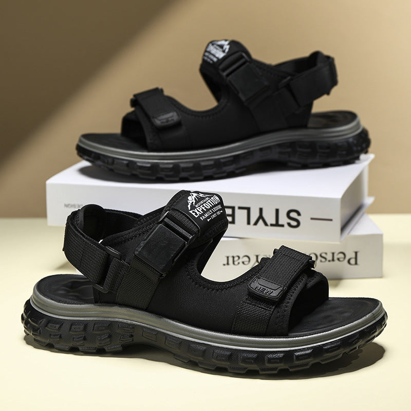 Sandals Men's Summer New All-match Casual Driving Outdoor Sandals Dung-feeling Non-slip Wear-resistant Sports Beach Shoes