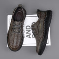 Cross-Border Independent Station Large Size Thick-Soled Outdoor Casual Leather Shoes for Men Amazon's Popular Men's Loafers Casual Men's Shoes